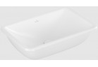 Умивальник під стільницю - Villeroy & Boch/Loop & Friends, 540 x 340 x 185 mm, Stone White CeramicPlus, z переливом