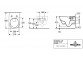 Раковина WC туалет Villeroy & Boch/Subway 3.0 - do WC kompaktu bez kołnierza wewnętrznego, підлоговий, wraz z TwistFlush, Weiss Alpin CeramicPlus