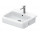 Умивальник на пів стільниці, 55x47cm, Duravit Qatego - Білий блискучий (HyG) 