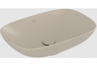 Умивальник накладна на стільницю Villeroy & Boch, Loop & Friends, Almond CeramicPlus, z переливом
