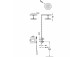 Комплект baterii termostatycznej naściennej 2-drożnej prysznicowej, TRES MAX-TRES - Хром 