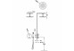 Комплект baterii termostatycznej монтажний 2-drożnej prysznicowej, TRES THERM-BOX - Хром 