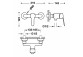 Змішувач одноважільний настінний душова, TRES BASE - Хром 