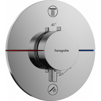 Змішувач термостатичний, прихований do 1 odbiornika, Hansgrohe ShowerSelect Comfort S - Білий Матовий