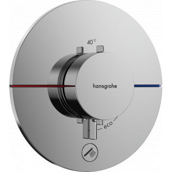 Змішувач термостатичний, прихований do 1 odbiornika z dodatkowym wyjściem, Hansgrohe ShowerSelect Comfort S - Хром 