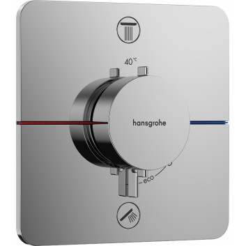 Змішувач термостатичний, прихований do 2 odbiorników, Hansgrohe ShowerSelect Comfort Q - Хром 