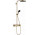 Душовий комплект 260 1jet EcoSmart z ShowerTablet Select 400, Hansgrohe Pulsify S - Бронза Szczotkowany