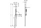 Душовий комплект 100 1jet EcoSmart+ зі штангою 90 cm, Hansgrohe Pulsify S - Хром 