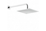 Верхній душ Gessi Rilievo, квадратна, 250x250mm, тримач настінні 389mm, хром