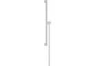 Душова штанга S Puro 65 cm z suwakiem EasySlide і шлангом przysznicowym Isiflex 160cm, Hansgrohe Unica - Білий Матовий