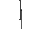 Душова штанга E Puro 65 cm z suwakiem EasySlide і шлангом przysznicowym Isiflex 160cm, Hansgrohe Unica - Чорний Матовий
