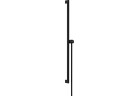 Душова штанга S Puro 90 cm z suwakiem EasySlide і шлангом przysznicowym Isiflex 160cm, Hansgrohe Unica - Чорний Матовий