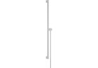 Душова штанга S Puro 90 cm z suwakiem EasySlide і шлангом przysznicowym Isiflex 160cm, Hansgrohe Unica - Білий Матовий