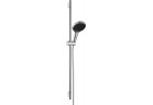 Душовий комплект 130 3jet зі штангою S Puro 90 cm PushSlider i tekstylnym wężem для душа Designflex 160 cm, Hansgrohe Rainfinity - Хром