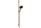 Душовий комплект 130 3jet зі штангою S Puro 90 cm PushSlider i tekstylnym wężem для душа Designflex 160 cm, Hansgrohe Rainfinity - Бронза Szczotkowany