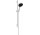 Душовий комплект 130 3jet зі штангою S Puro 65 cm PushSlider i tekstylnym wężem для душа Designflex 160 cm, Hansgrohe Rainfinity - Білий Матовий