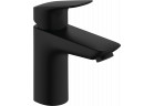 Одноважільний змішувач для умивальника 100 з комплектом зливу, Hansgrohe Logis - Чорний Матовий 