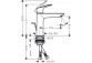 Одноважільний змішувач для умивальника 110 Fine з комплектом зливу, Hansgrohe Logis - Чорний Матовий