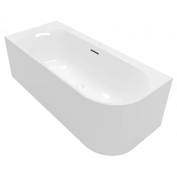 Ванна пристінна до монтажу кутового з лівої stronie OVAL, 1700 x 750 mm, Villeroy & Boch, Loop & Friends - Weiss Alpin