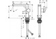 Одноважільний змішувач для умивальника 110 Fine CoolStart Ecosmart+ з комплектом зливу Push-Open, Hansgrohe Tecturis E - Хром