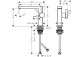 Одноважільний змішувач для умивальника 110 Fine, CoolStart без комплекту для зливу, Hansgrohe Tecturis E - Хром 