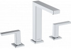на 3 отвори змішувач для умивальника 150 з комплектом зливу Push-Open, Hansgrohe Tecturis E - Хром