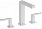 на 3 отвори змішувач для умивальника 150 з комплектом зливу Push-Open, Hansgrohe Tecturis E - Білий Матовий