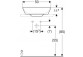 Умивальник на стільницю, у формі misy, злив горизонтальний, Geberit ONE 