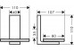 Мильниця, AXOR Universal Rectangular - Бронза Szczotkowany