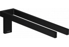 Подвійний вішалка для рушника, AXOR Universal Rectangular - Чорний Матовий