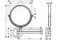 Косметичне дзеркало, AXOR Universal Circular - Білий Матовий