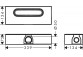 Комплект головний для лінійного дренажу, установка standardowy, AXOR uBox universal 