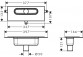 Комплект головний для лінійного дренажу, установка wertykalny, AXOR uBox universal 