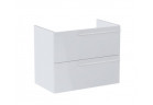 Шафка ваннова Roca Ella 78,5 x 44,6 cm, з 2 шухлядами - білий глянець