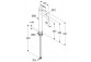 Одноважільний змішувач для умивальника, wys. 275 mm, KLUDI NOVA FONTE Pura - Хром