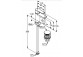 Одноважільний змішувач для умивальника 75, комплект odpł. KLUDI ZENTA SL - Хром