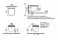 Раковина WC навісна, Vitra Sento Aquacare - Білий
