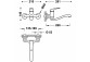 Змішувач одноважільний настінний кухонний, Tres Cocina - Хром
