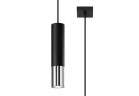 Lampa навісна Sollux Ligthing LOOPEZ 1, GU10 1x40W 1x12W, чорний/хром