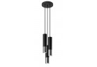 Lampa навісна Sollux Ligthing LOOPEZ 3P, GU10 3x40W, 3x12W LED, чорний/хром