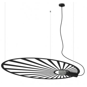 Żyrandol Sollux Lighting RIO, круглий діаметр 55 cm, LED 30W 3000K, чорний