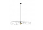 Lampa навісна Sollux Ligthing ESKOLA, діаметр 70cm,E27 1x60W, 1x15W LED, чорна