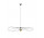 Lampa навісна Sollux Ligthing ESKOLA, діаметр 70cm,E27 1x60W, 1x15W LED, чорна