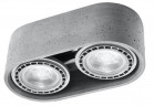 Plafon Sollux Ligthing BASIC 2, GU10/ES111 2x40W, 2x12W LED, сірий