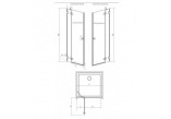 Двері душові для ніши Radaway Essenza Pro DWJ 110, праве, 1100x2000mm, profil хром