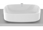 Умивальник на стільницю 50 cm, овальна, Roca FINECERAMIC - Біла