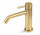 Змішувач для умивальника Vema Otago, підлогова, кран 128mm, без пробки, brushed gold