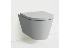 Підвісний унітаз WC Laufen Kartell by Laufen, Silent Flush, 54,5x37cm, rimless - сірий мат.