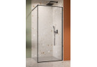 Кабіна Walk-In Radaway Modo F II 100, profil чорний блискучий, скло прозоре