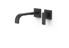 Element настінний do podtynkowego korpusu baterii umywalkowe TRES Cuadro, кран 240mm, чорний матова 